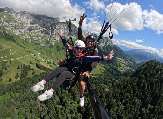 vol parapente tandem lac annecy
